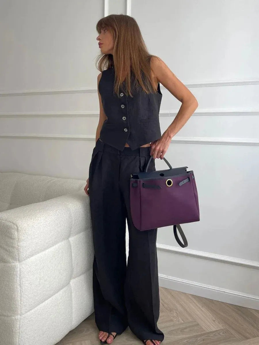 Conjunto Feminino CalÃ§a e Blusa Alfaiataria Aurora