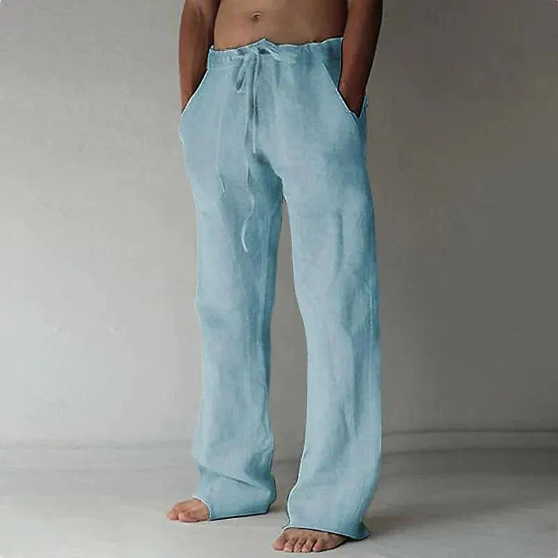 Herren Baggy Leinenhose