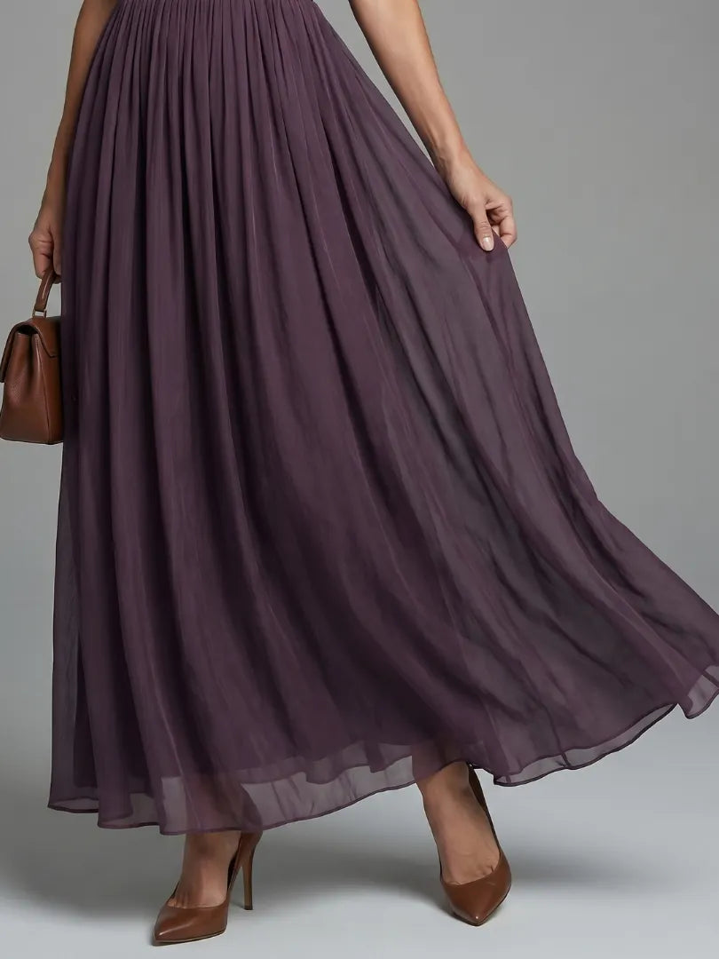 Elia | Gathered Waist Keyhole Maxi Dress