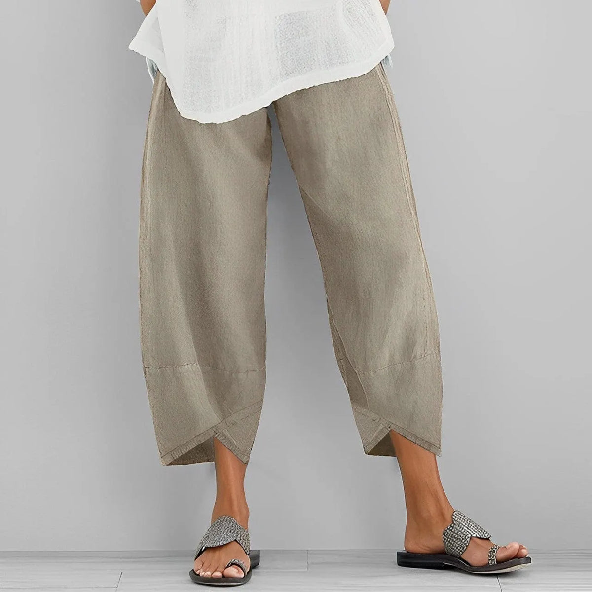 Lässige Leinenhose Für Damen