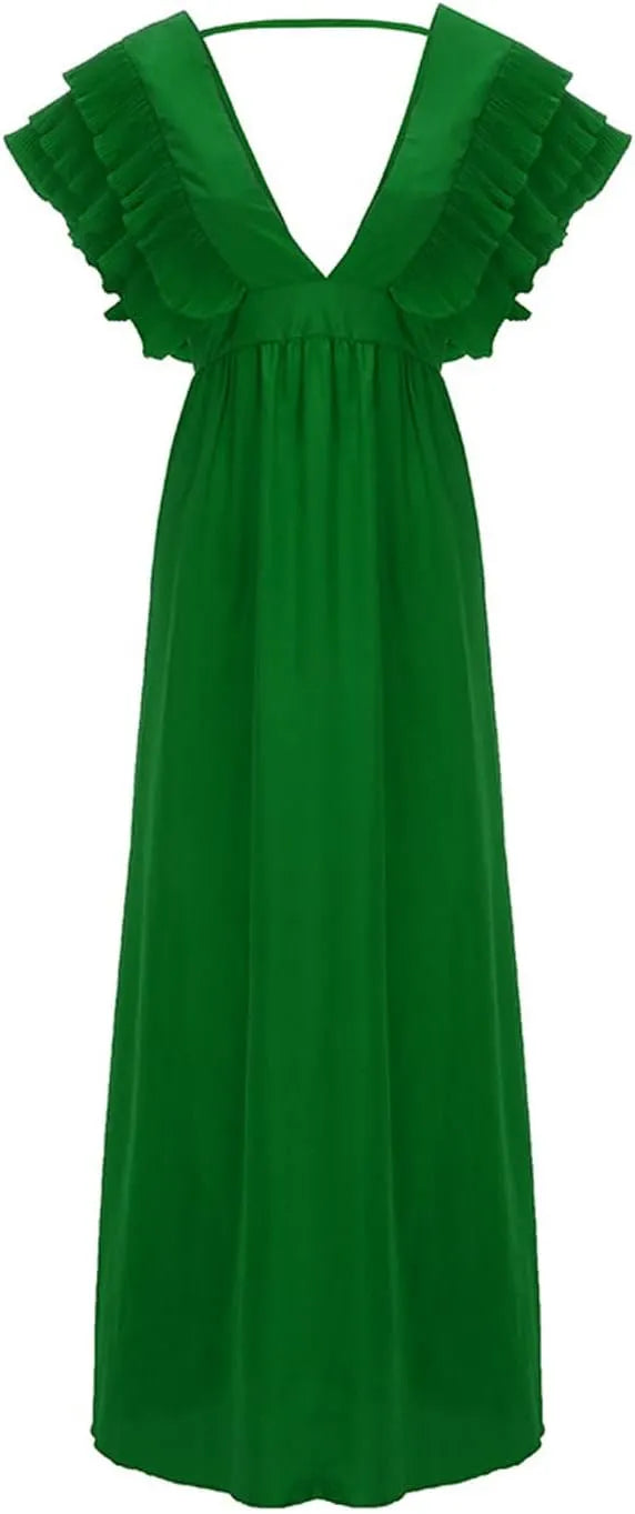 - Elegantes Kleid mit gerafften Ärmeln