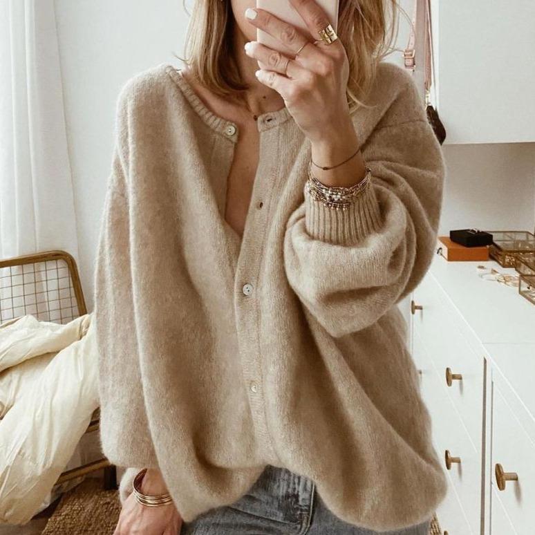 - Cozy Chic modische Allround-Strickjacke