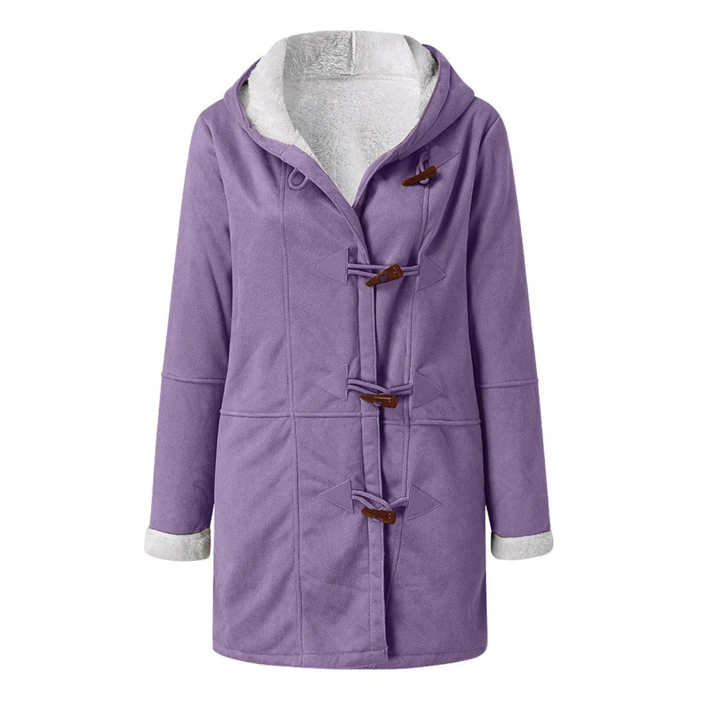Ingrid | Warme Fleecejacke mit Kapuze für Damen