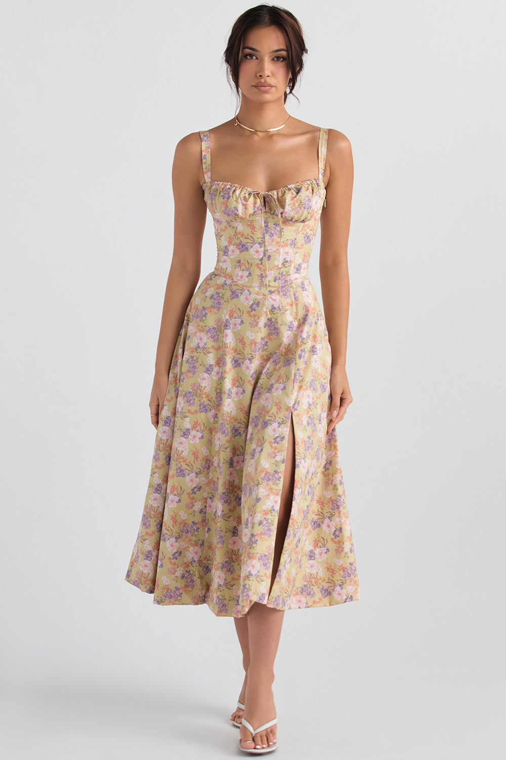 Blumiges Corsagenkleid