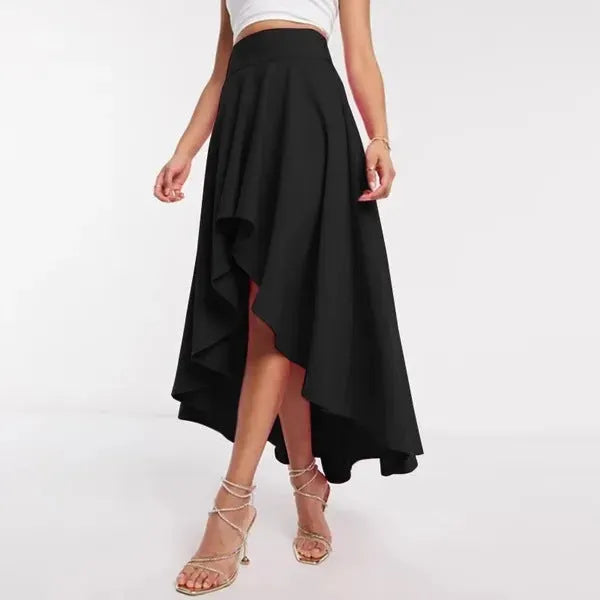 Jupe asymÃ©trique taille haute