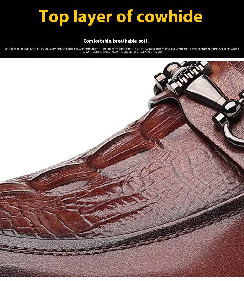 Elegante Herren Mokassins aus Leder