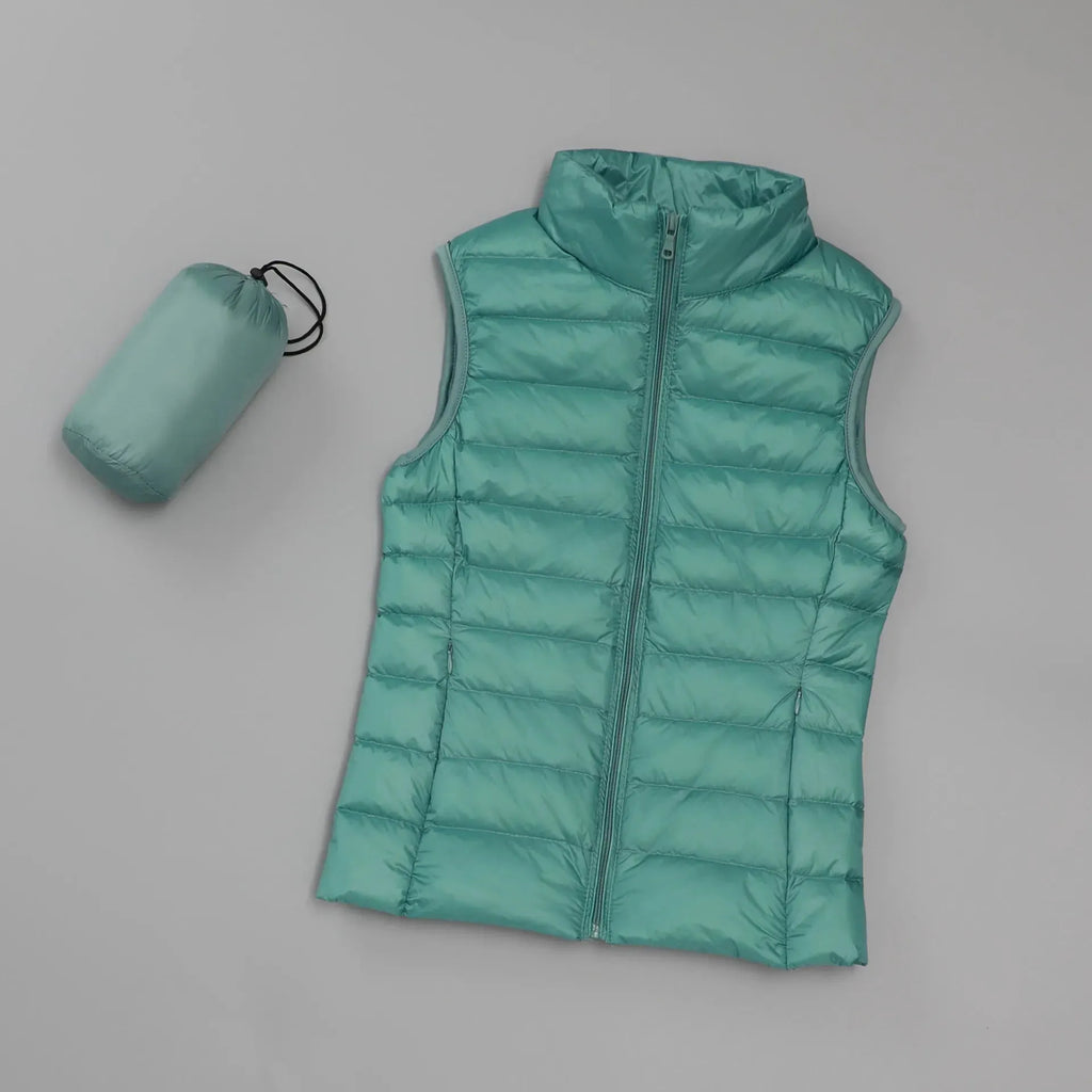 MIREILLE | Lichte Gewatteerde Dames Bodywarmer – Winddicht, Getailleerd & Perfect Voor Tussenseizoenen