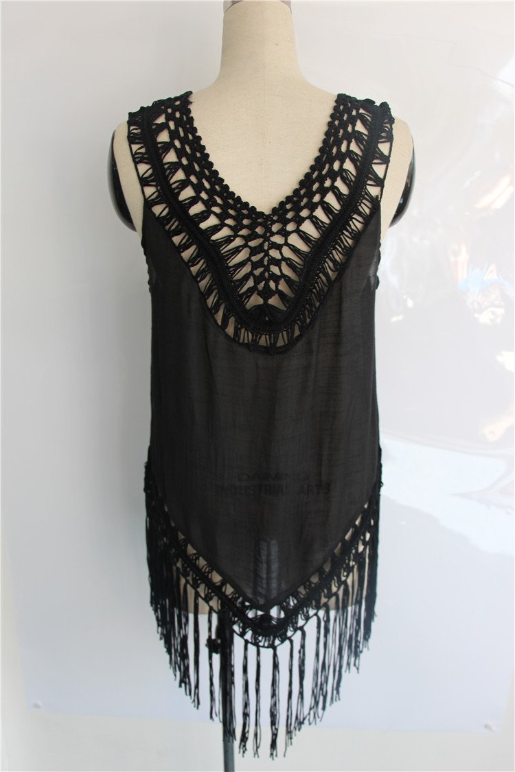 Sexy Tassel Sleeveless Beach Swimwear Bikini Cover Up