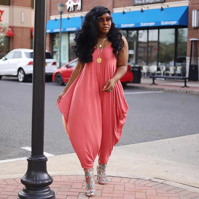 Thin Strap Loose Jumpsuit