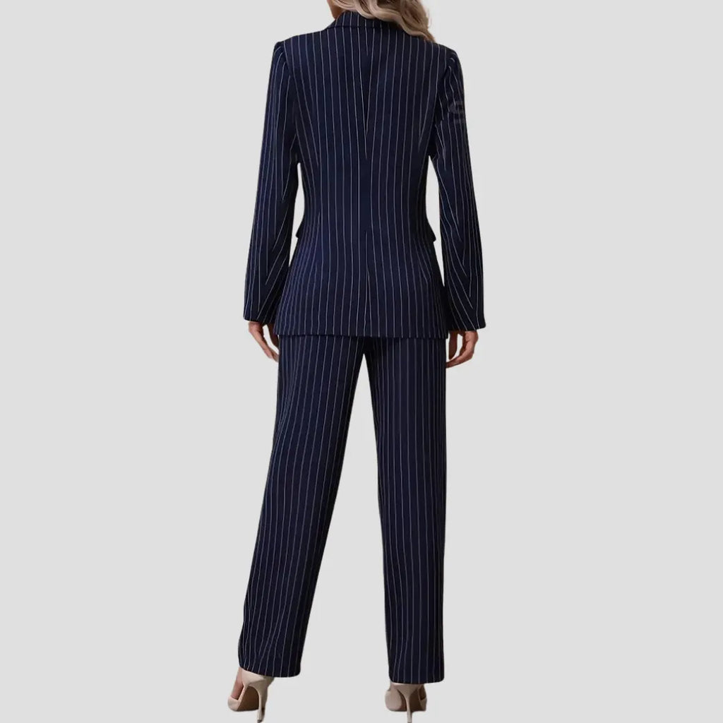 Dames Gestreept Pak Set – Stijl, Klasse En Zelfvertrouwen In Één Outfit