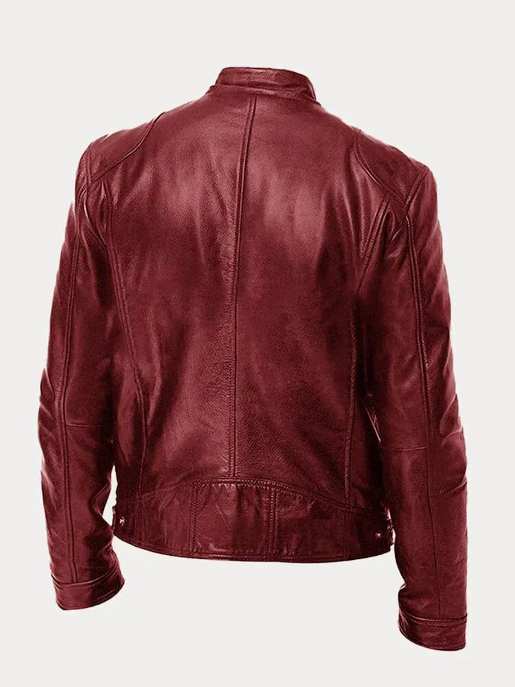 LÃ¤ssige Lederjacke