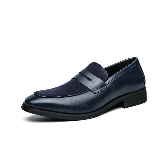 Elegante Wildleder- und Lederloafer
