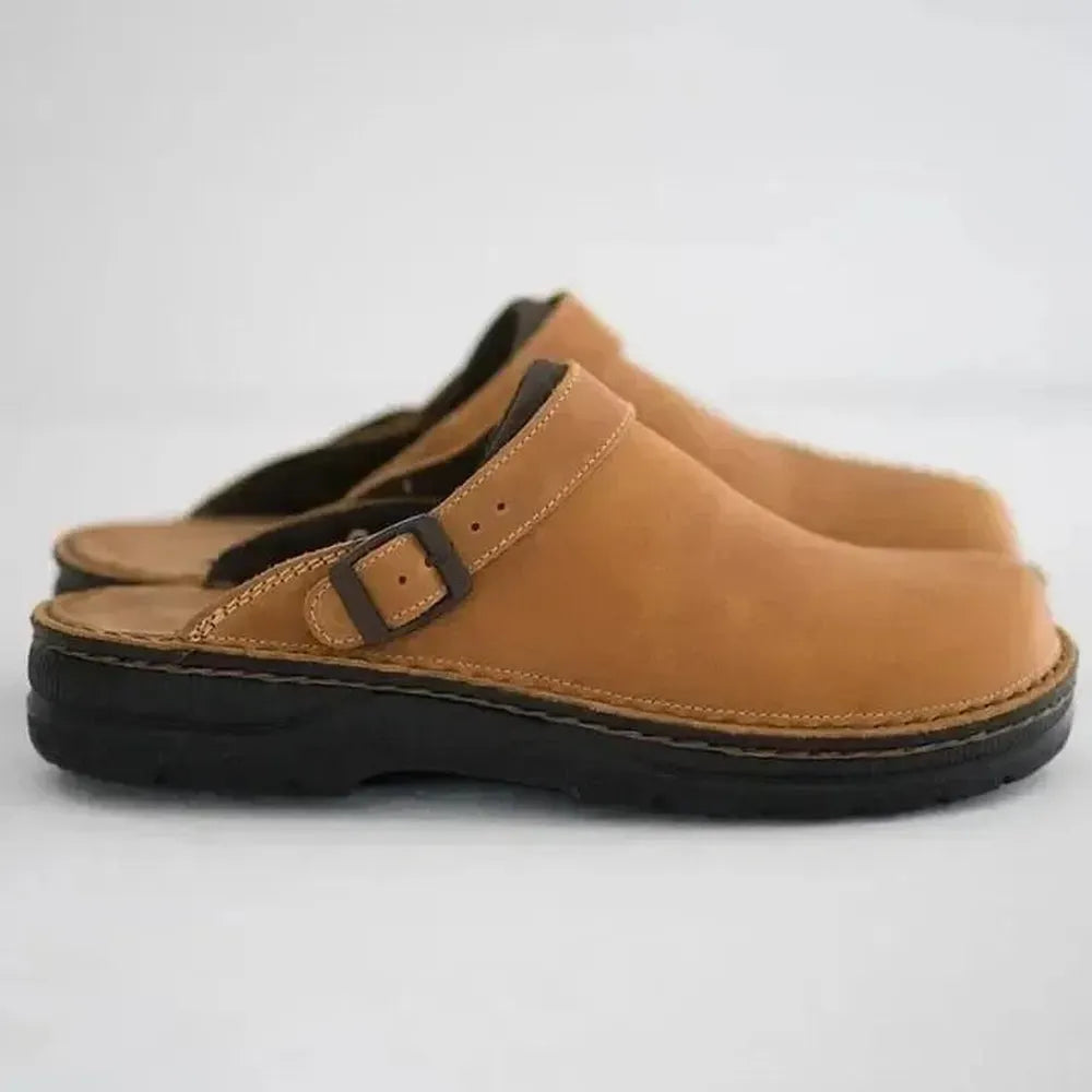 Herren Leder Hausschuhe