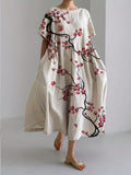 Long Boho Dress | Floral Elegance | Lightness & Comfort