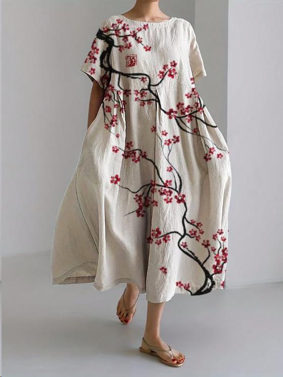 Long Boho Dress | Floral Elegance | Lightness & Comfort