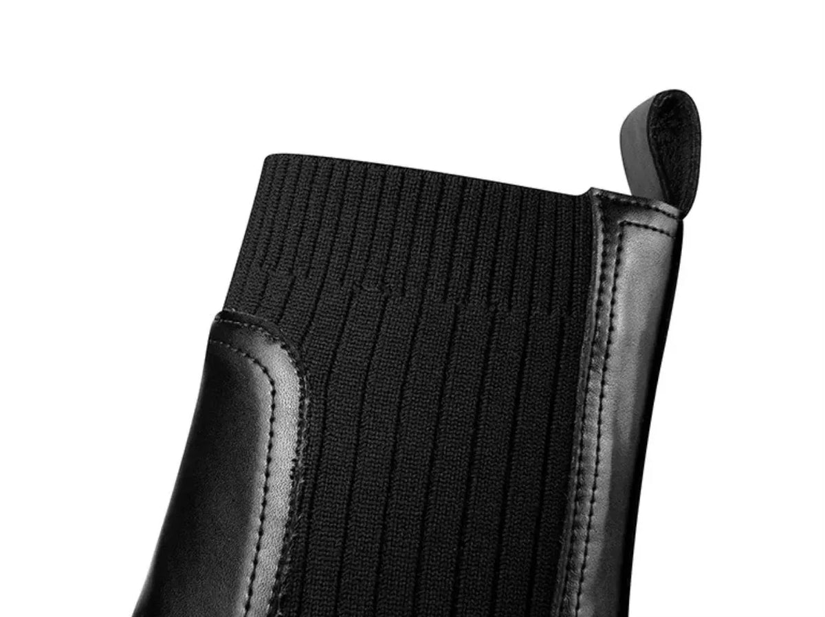 ERENDIRA | Dames Enkellaarsjes Met Elastische Brede Hak â€“ Elegant, Comfortabel & Veelzijdig