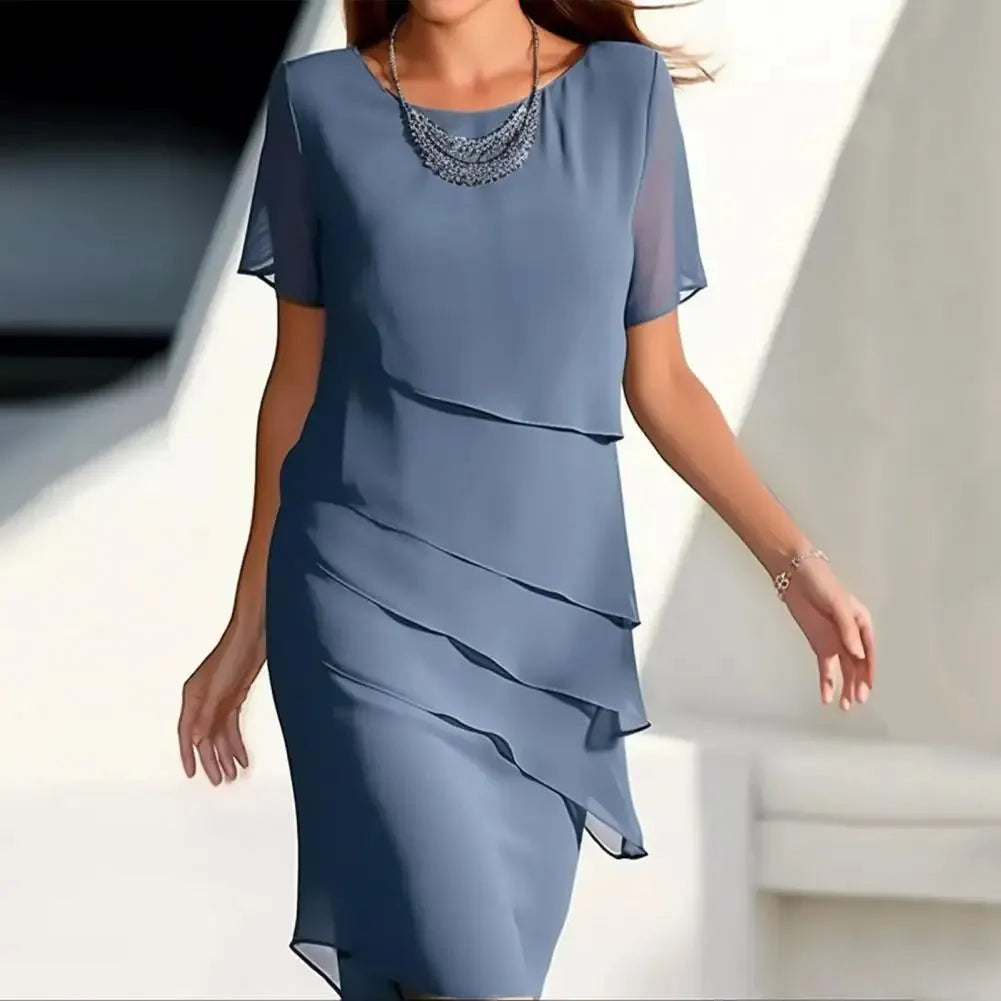 Elegantes Chiffonkleid