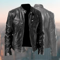 Herren Motorrad Jacke Schwarz