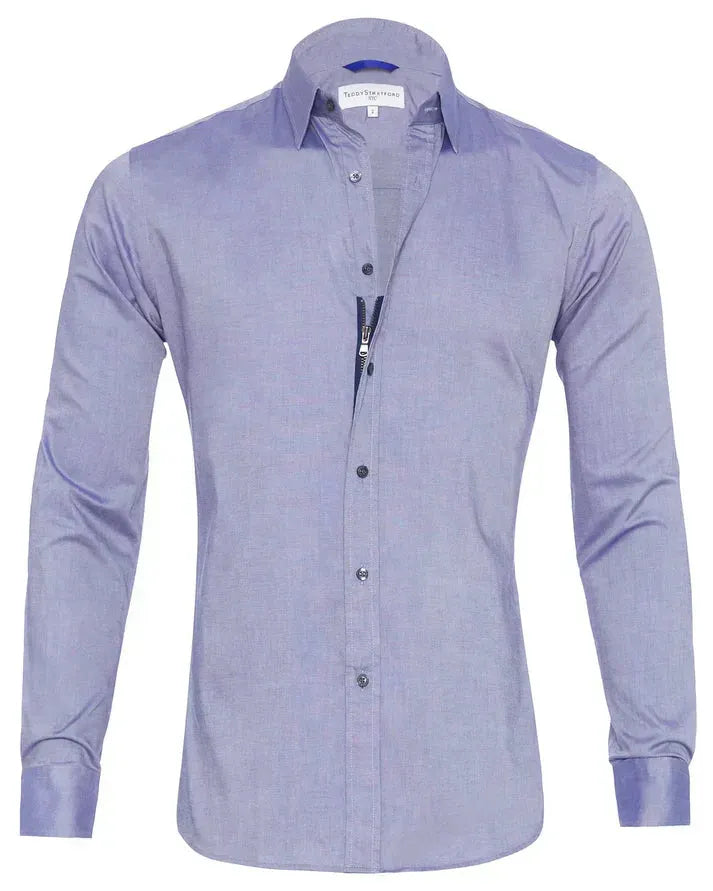 Kurt | Elegantes Hemd mit Stretch und Knopfleiste