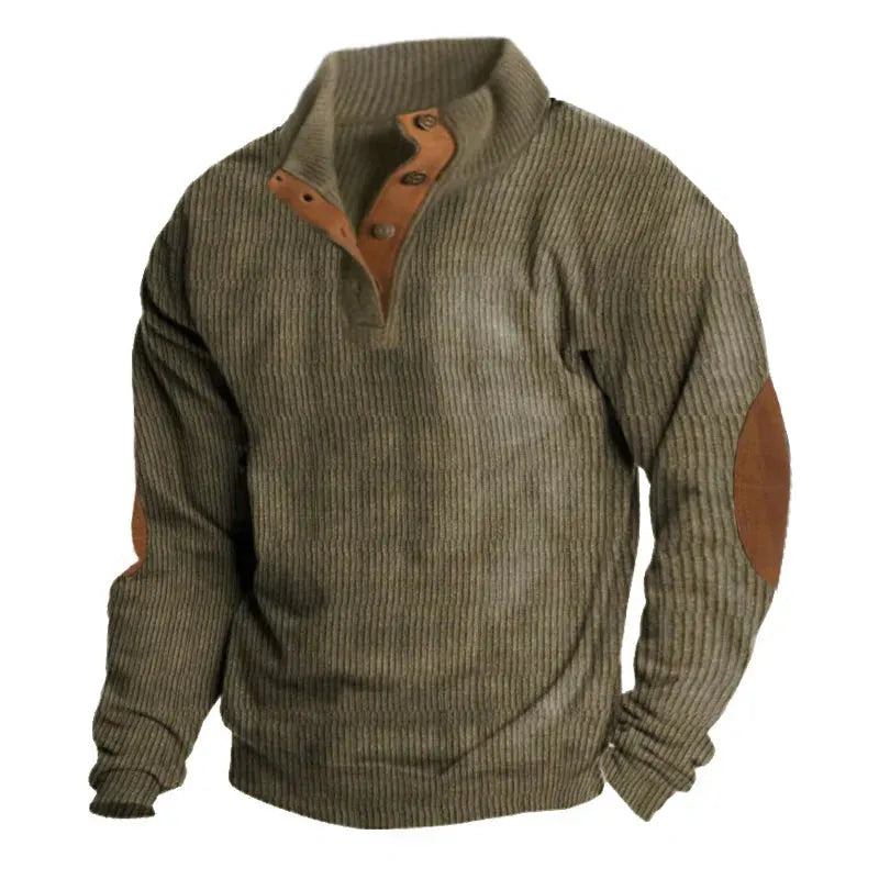 Geknöpfter Pullover Für Männer
