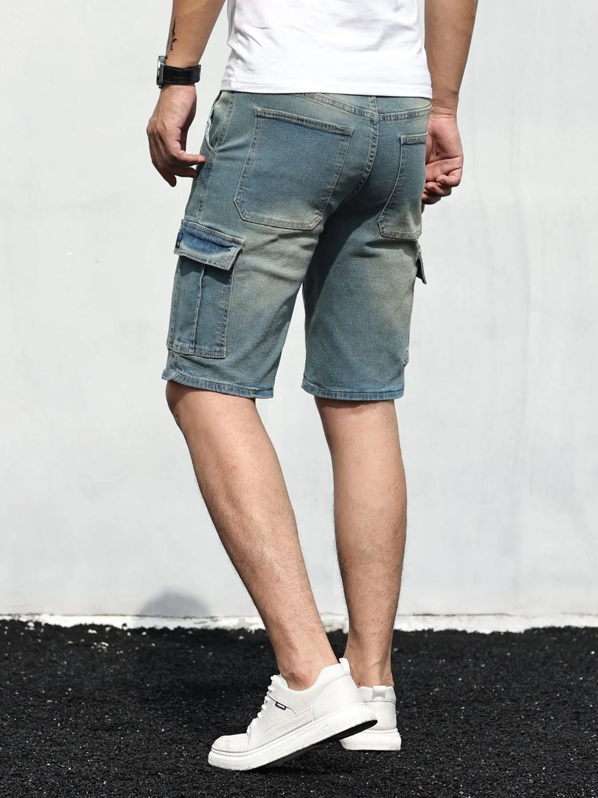 Cargo Denim Shorts Für Herren