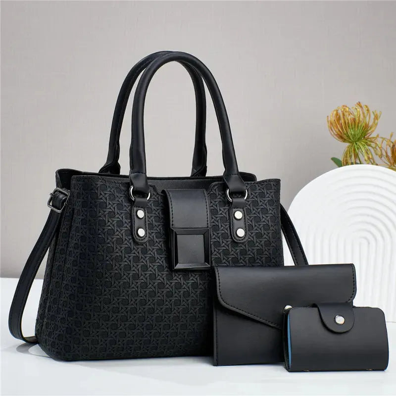 Rhombic Three-Piece Handbag