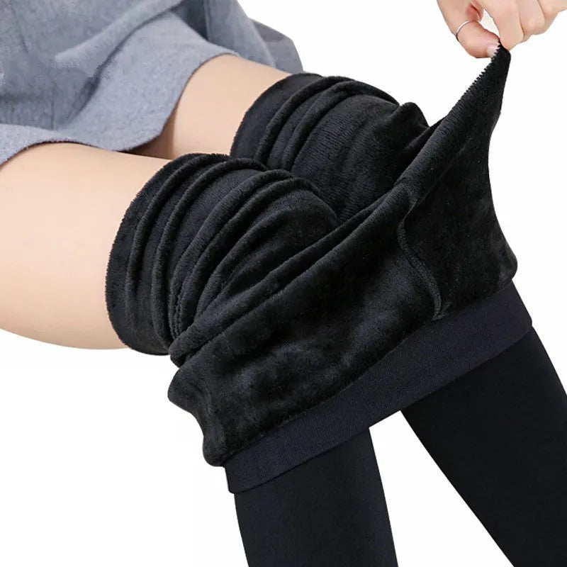CalÃ§a Legging De Veludo Cintura Alta