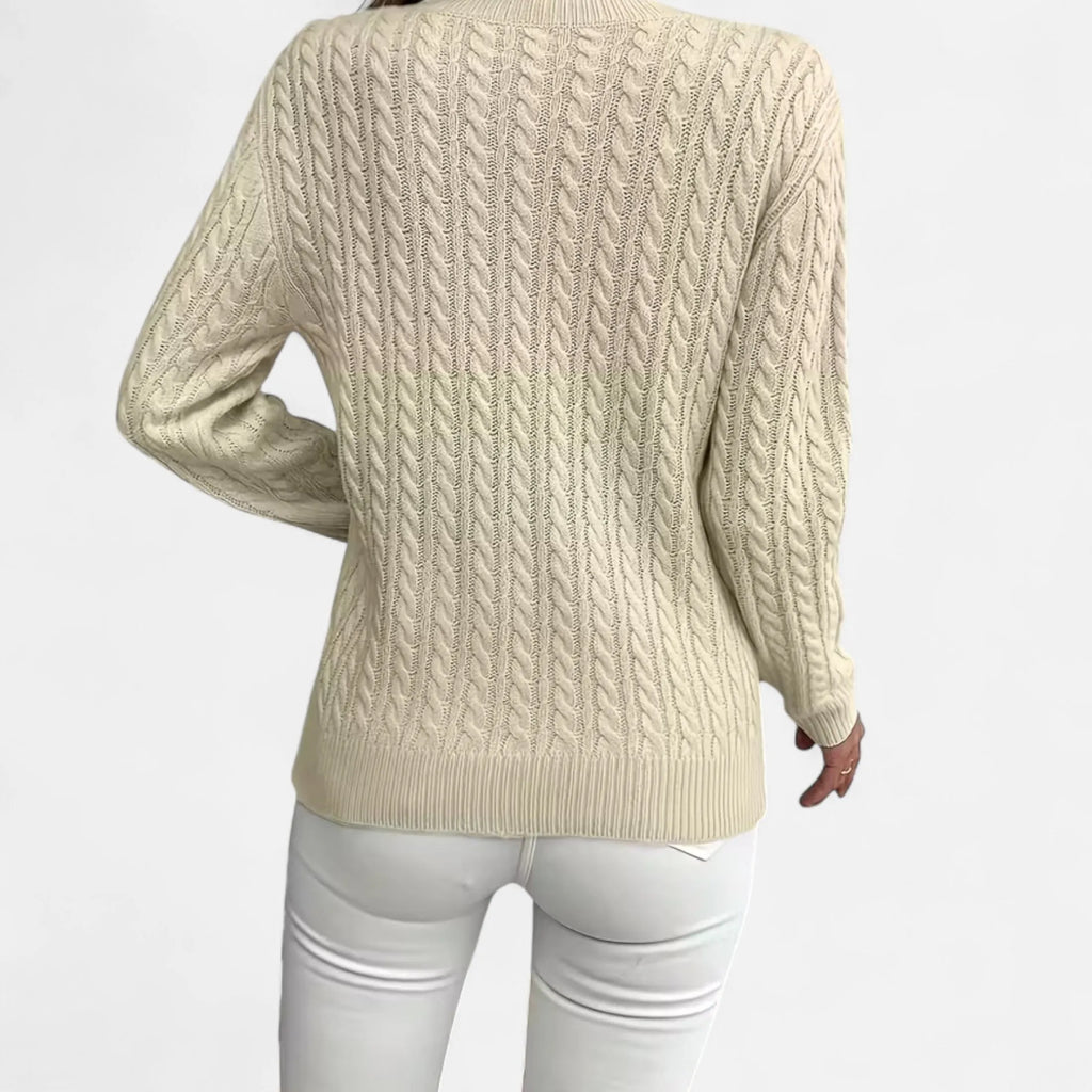 Casual Ronde Hals Trui | Zachte Gebreide Comforttrui