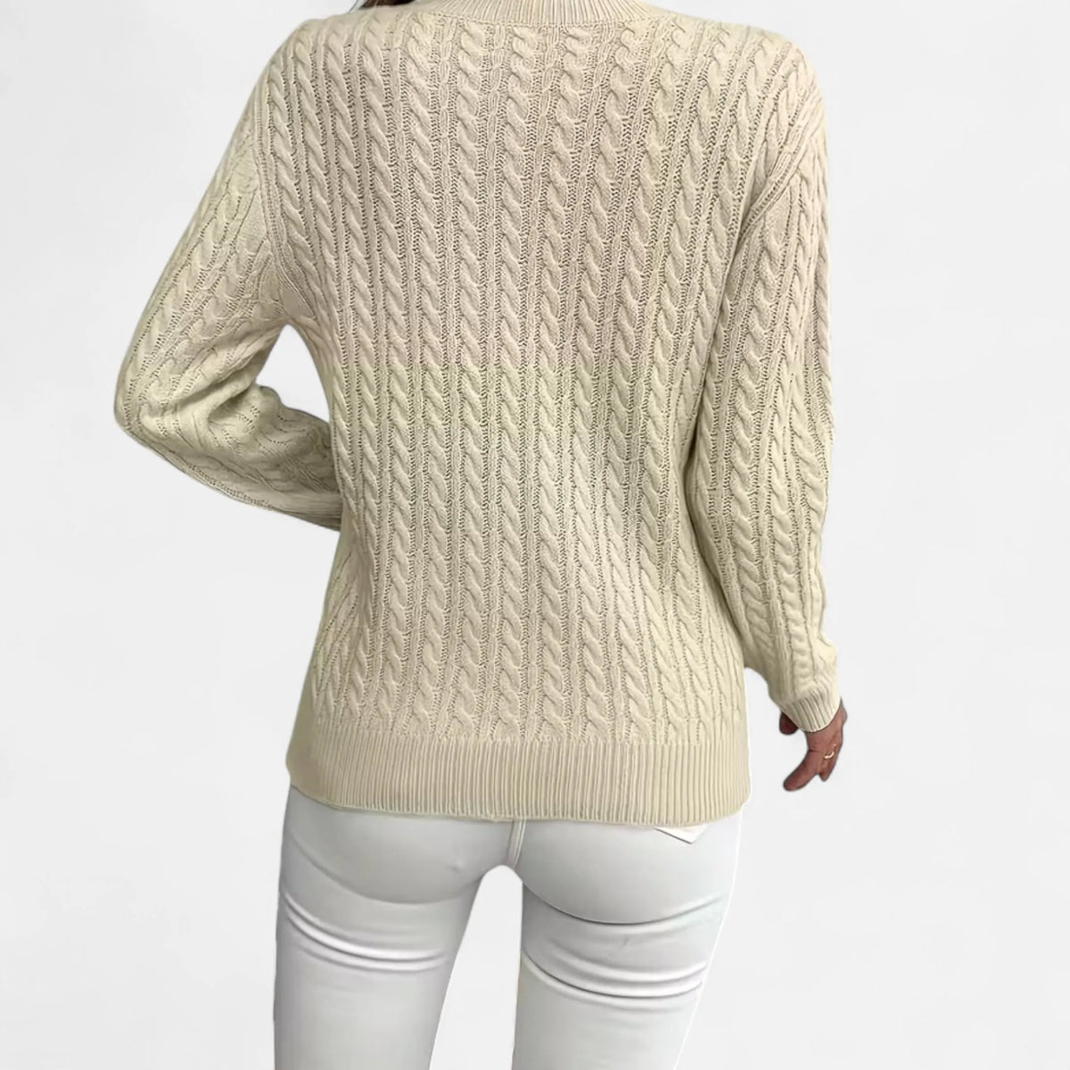 Casual Ronde Hals Trui | Zachte Gebreide Comforttrui