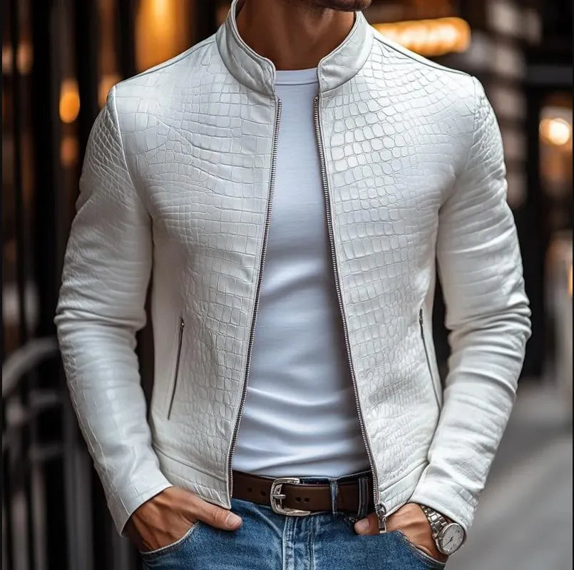 Stilvolle Premium-Lederjacke
