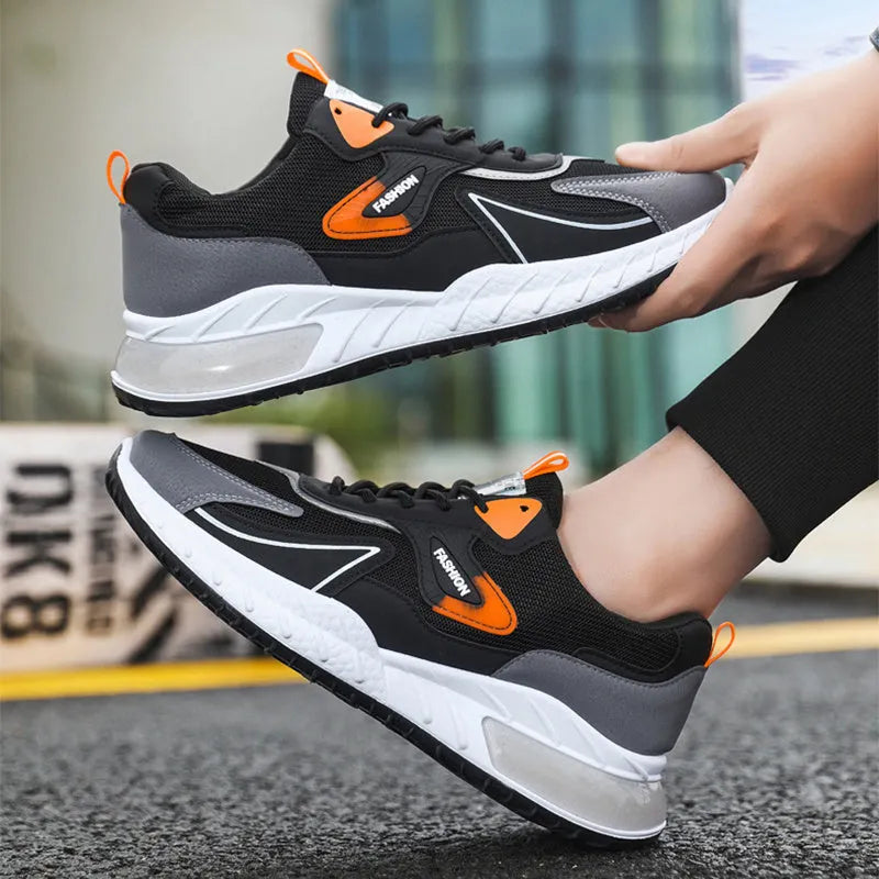 Atmungsaktive Herren Sneaker Mit Farbakzent