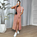 Feminines Maxi-Kleid mit Wickeldesign