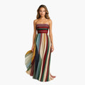Womenâ€™s Maxi Dress with Pleated Skirt