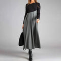 Women's Dress with A-Line Cut and Pleated Skirt