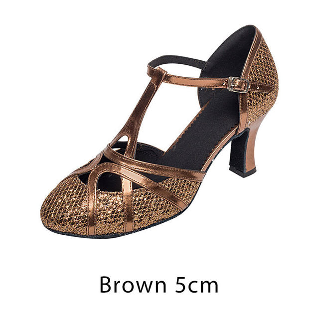 Salsa Tanzschuhe Damen Latein Tanzschuhe 7cm