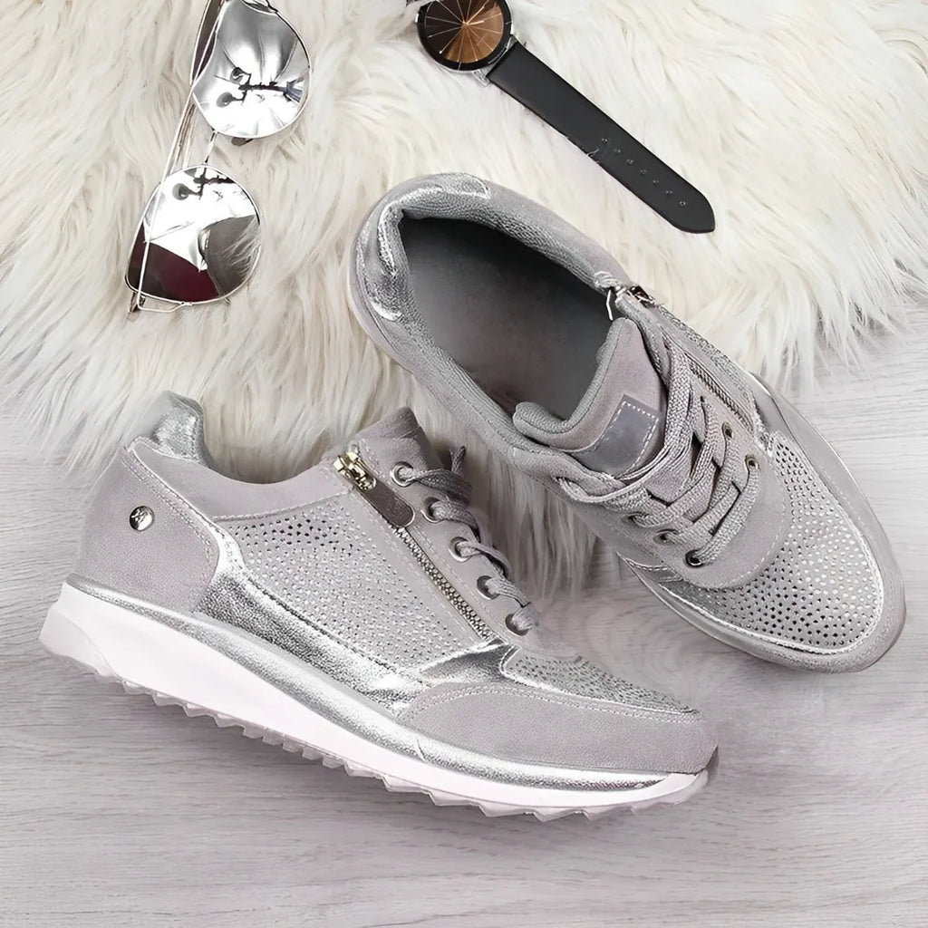 Orthopädische Sneakers mit Reißverschluss und archsupport für jeden Anlass