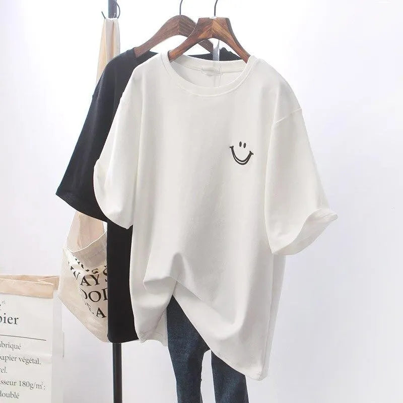 Claudia | Oversized Smiley T-Shirt