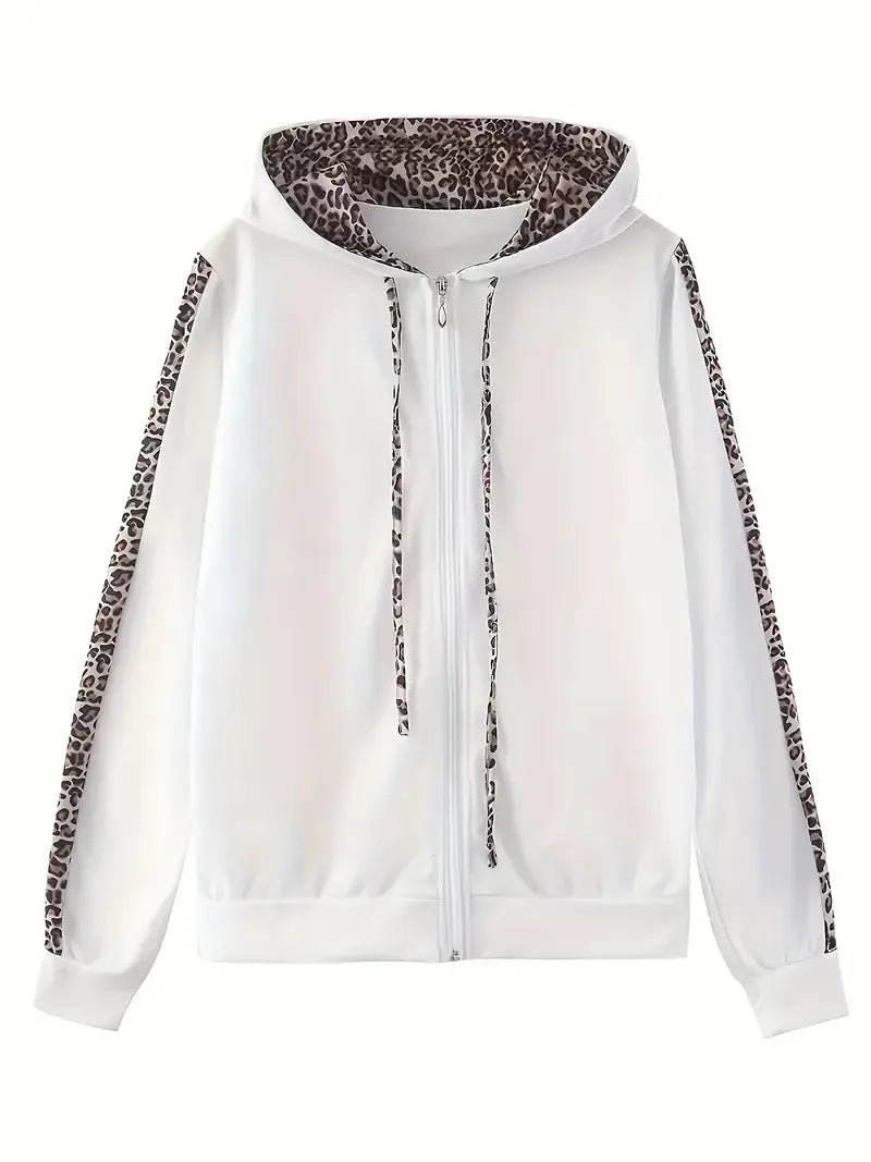 SASKIA | Dames Joggingset Met Luipaarddetails – Comfortabel, Trendy & Ideaal Voor Relaxte Dagen