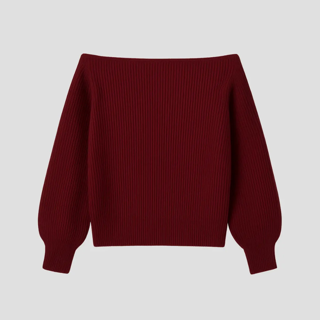 Off-Shoulder Trui – De Statement Knit Voor Een Zelfverzekerde Look