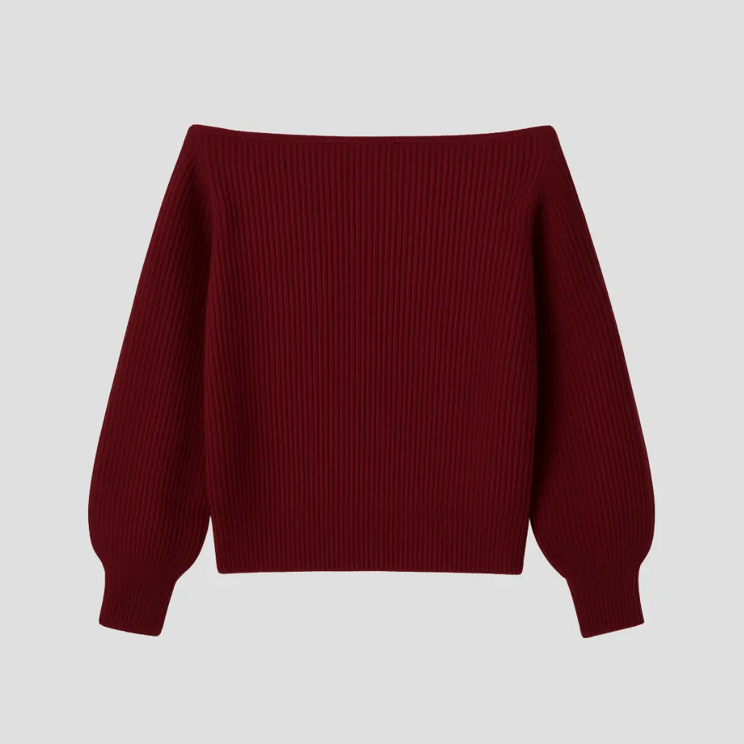 Off-Shoulder Trui – De Statement Knit Voor Een Zelfverzekerde Look