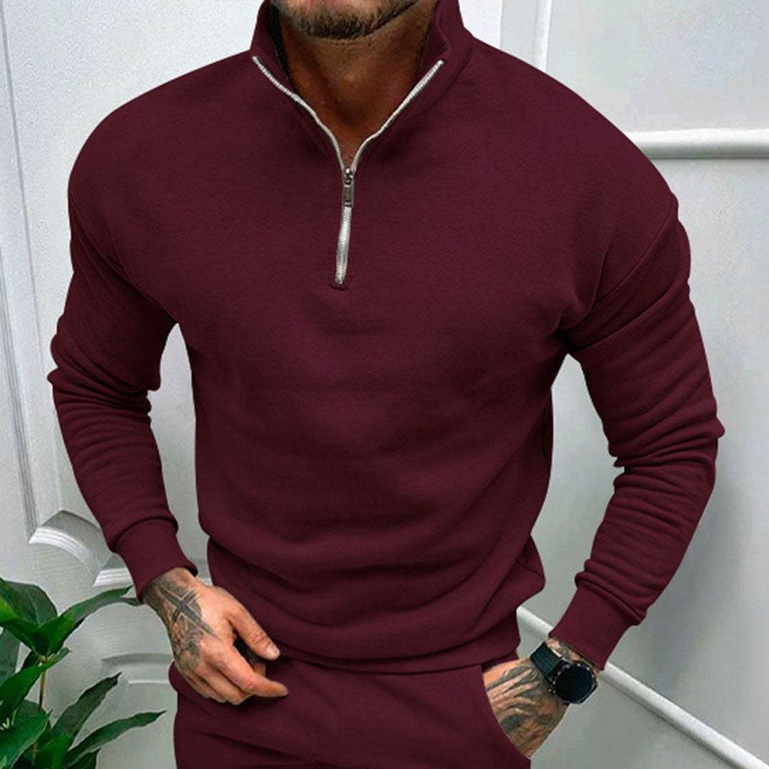 Herren Pullover Halb ReiÃŸverschluss