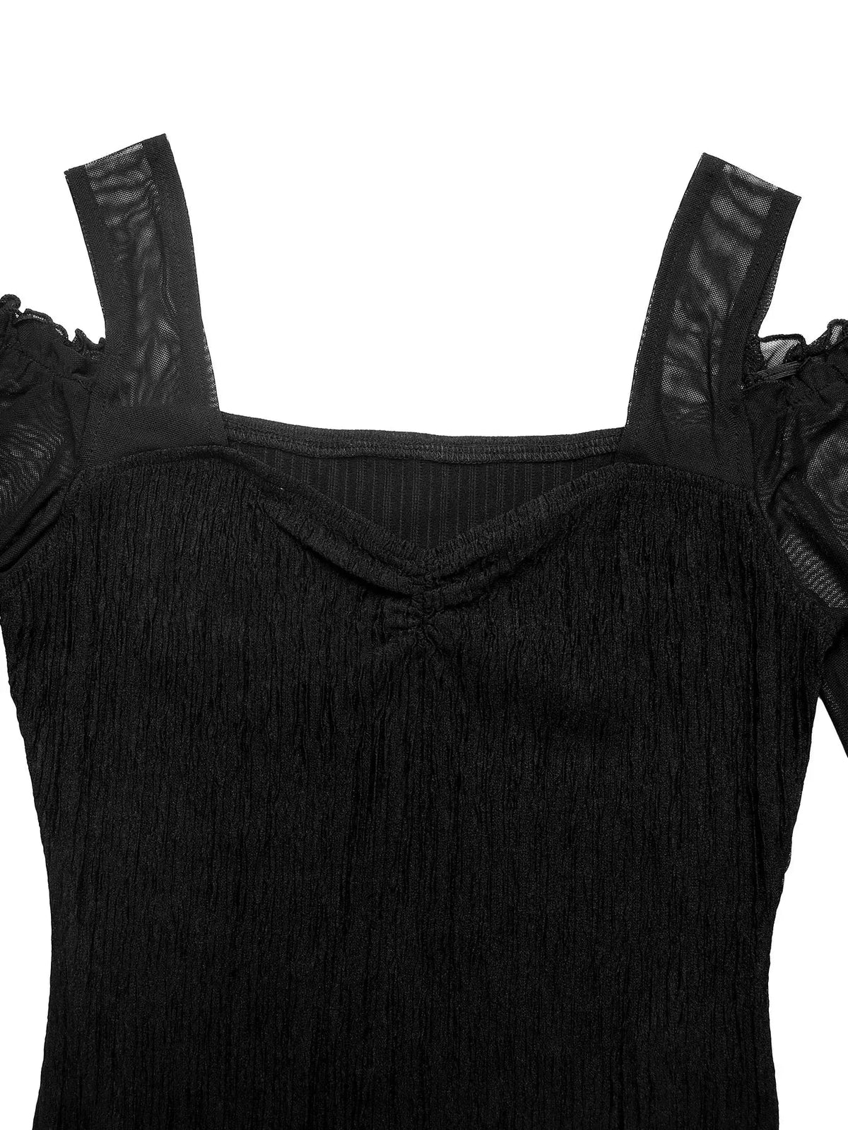 Cold Shoulder Flounce Sleeve Bodysuit