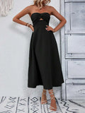Vestido Midi Preto Estella