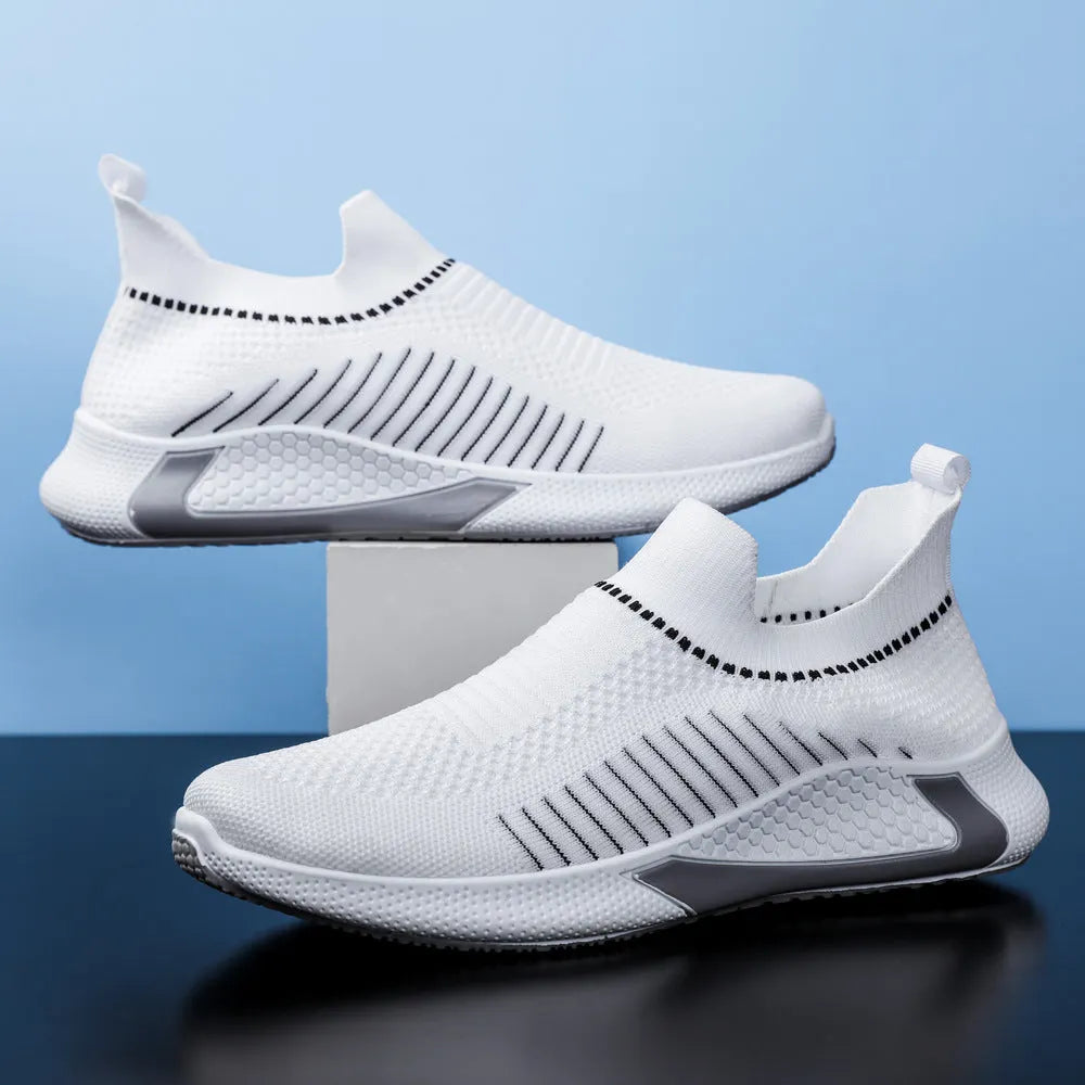 Atmungsaktive Herren Sneaker Mit Streifendesign