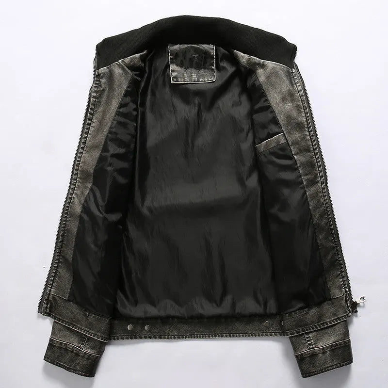 Klassische Lederjacke fÃ¼r MÃ¤nner