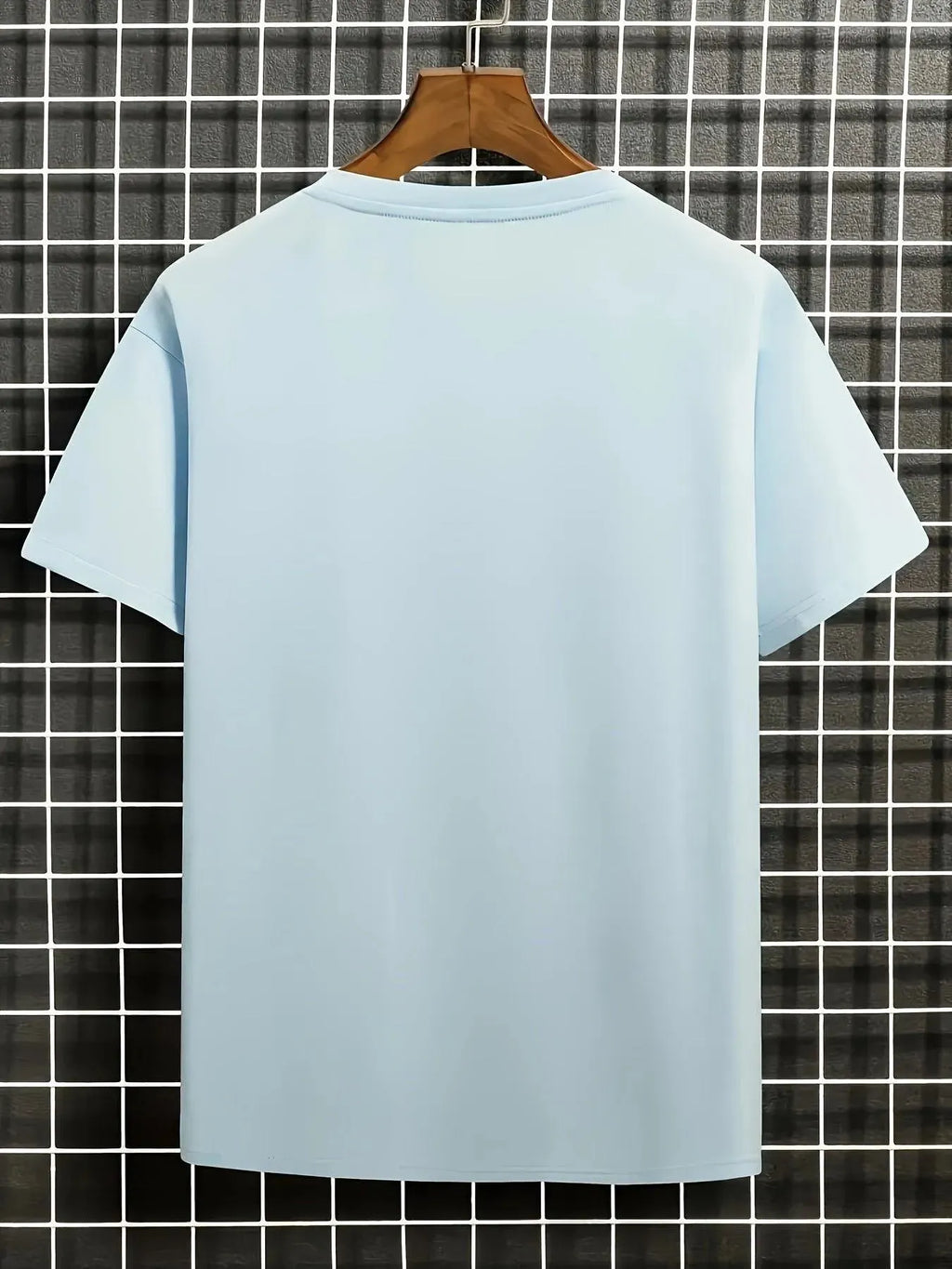Herren T-shirt Blumen Und Wellen Design