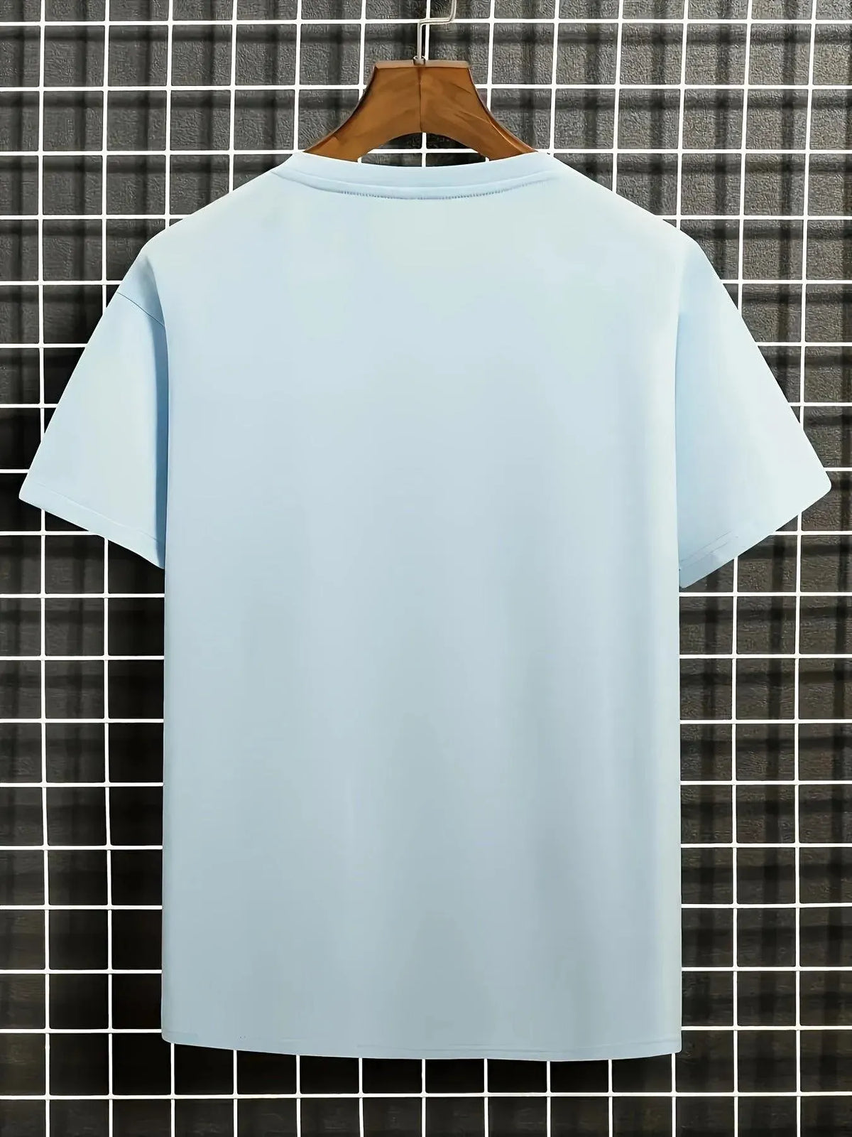 Herren T-shirt Blumen Und Wellen Design
