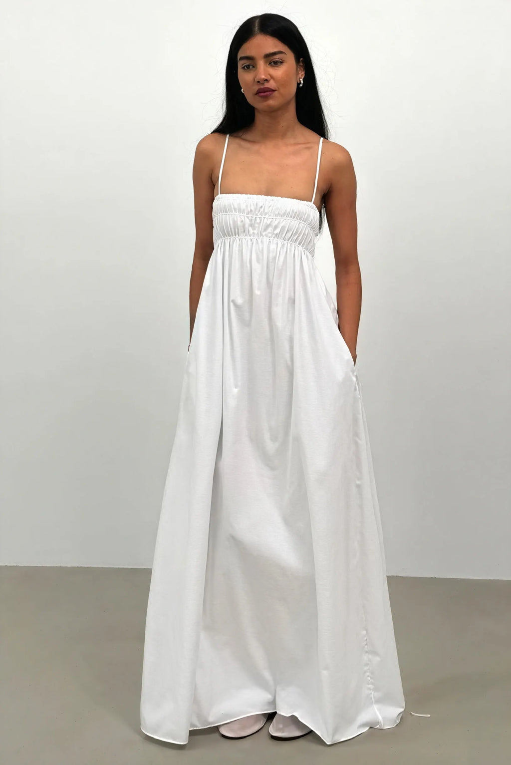 Luftiges Maxikleid mit A-Linien-Schnitt
