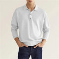 Stilvolles Lässiges Langarm-Poloshirt