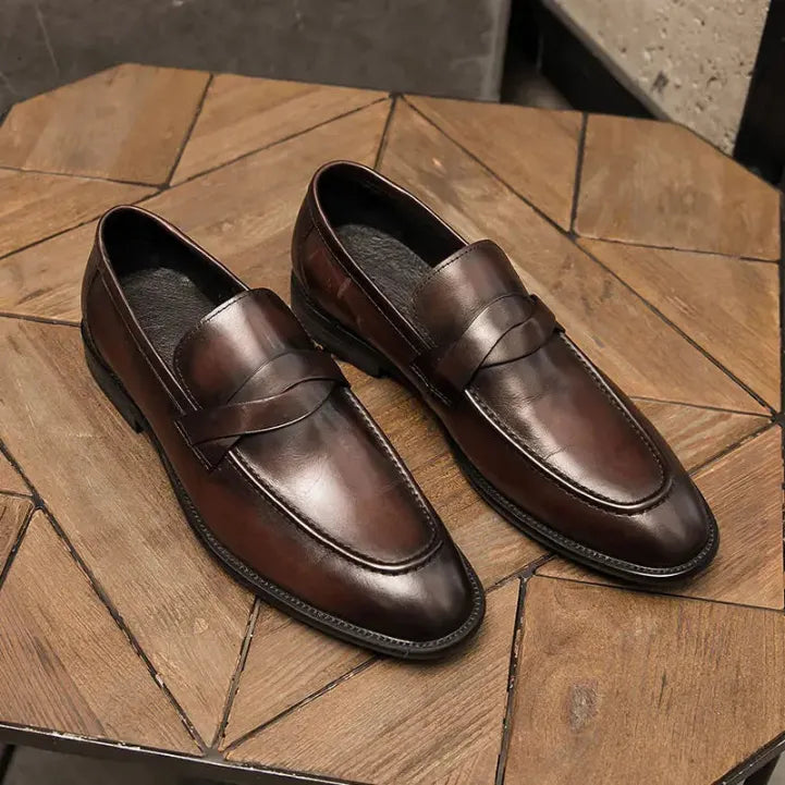 Herren LÃ¤ssig Leder Slipper Leder Slipper FÃ¼r MÃ¤nner